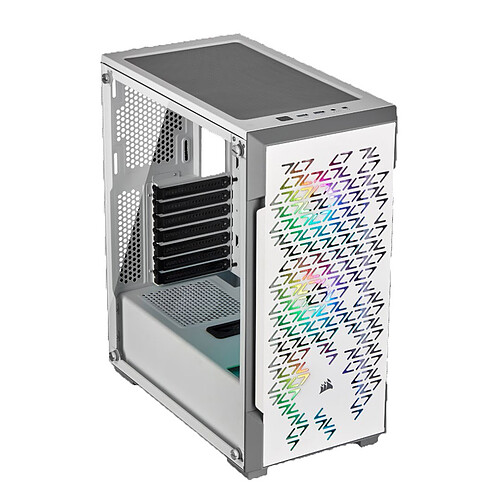 Boîtier PC Gamer iCue 220T RGB Corsair Blanc