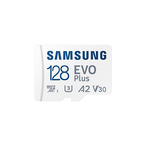 CARTE MEMOIRE SAMSUNG 128G MICRO SD EVO PLUS 2021 avec adaptateur SD 4K classe 10 MB-MC128KA/EU