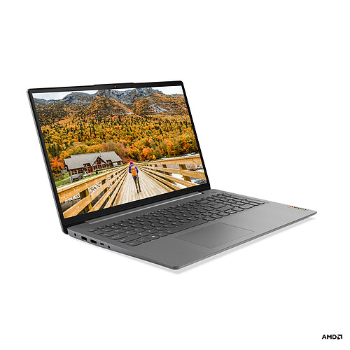 Lenovo IdeaPad 3 5300U Ordinateur portable 39,6 cm (15.6") Full HD AMD Ryzen™ 3 8 Go DDR4-SDRAM 256 Go SSD Wi-Fi 6 (802.11ax) Windows 11 Home in S mode Gris