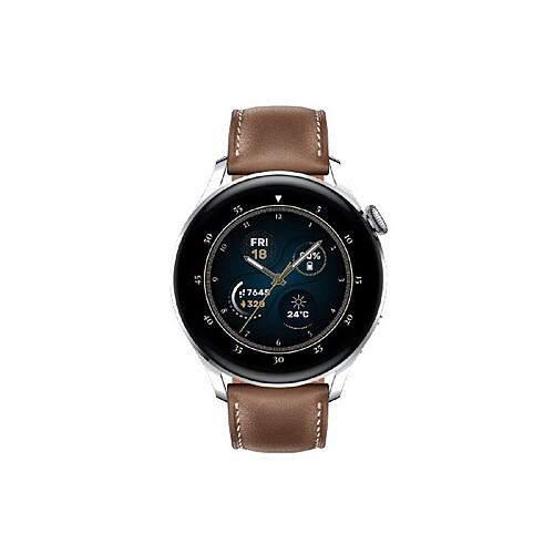 Huawei Watch 3 Classic - Bracelet en Cuir - Marron