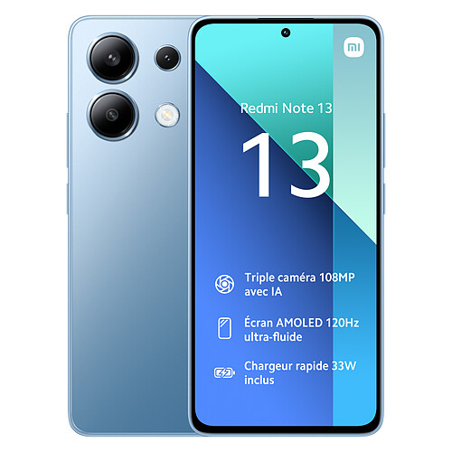 Xiaomi Redmi Note 13 - 8/256 Go - Bleu