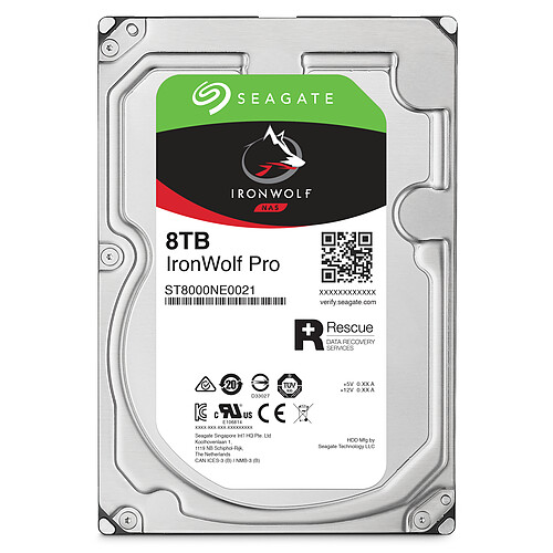 Seagate Technology IronWolf Pro 8 To 3.5'' SATA III (6 Gb/s) Cache 256 Mo