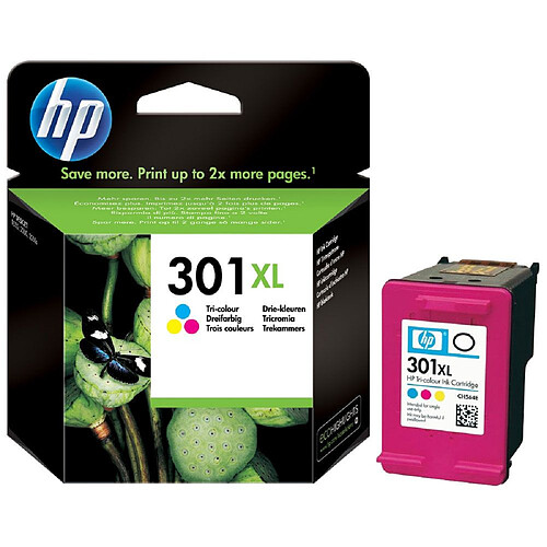 HP 301 - Cartouche d'encre CH564EE 3 couleurs - XL