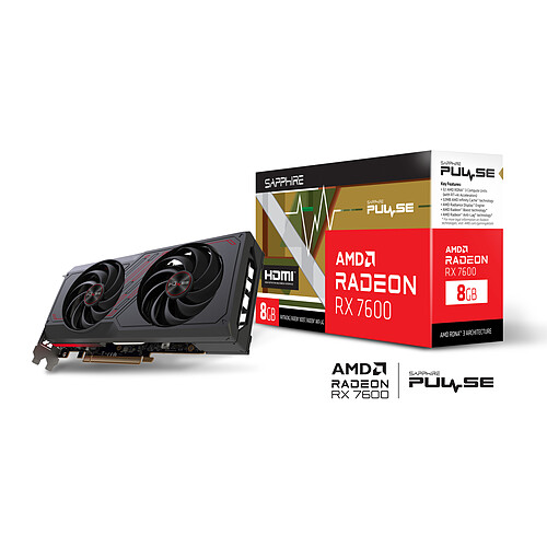 SAPPHIRE Pulse AMD Radeon RX 7600 8G