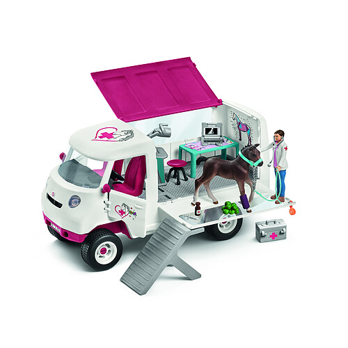 Schleich Vétérinaire mobile avec poulain hanovrien - 42370