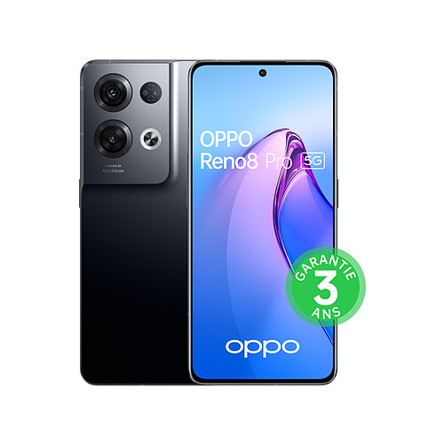 OPPO Reno8 Pro - 5G - 8/256 Go - Noir Glacé