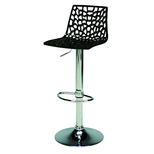 3S. x Home Tabouret De Bar Design Noir SPARTE