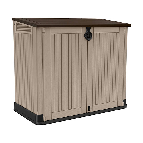 Habitat Et Jardin Coffre jardin en résine  Caracas  - 880L - 132 x 71.5 x 113.5 cm - Beige