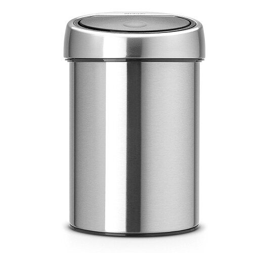 Brabantia Touch Bin, 3L - Matt Steel