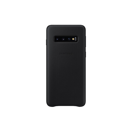 Samsung Coque Cuir Galaxy S10 - Noir