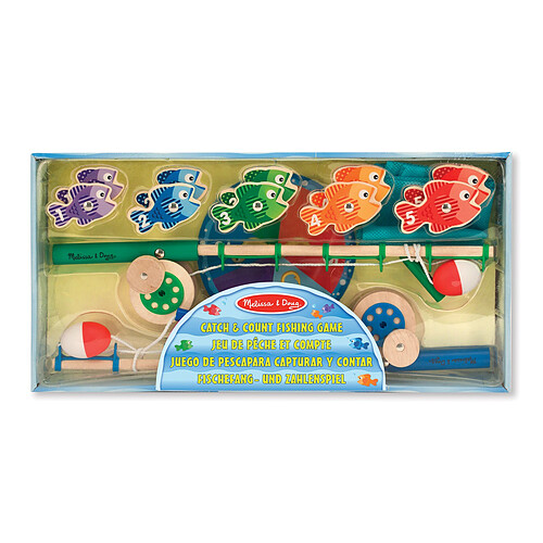 Melissa & Doug Jeu de pêche et compte en bois - 15149