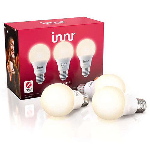 Innr Ampoule LED connectée - E27 - Blanc Chaud - 2700K (TrioPack)