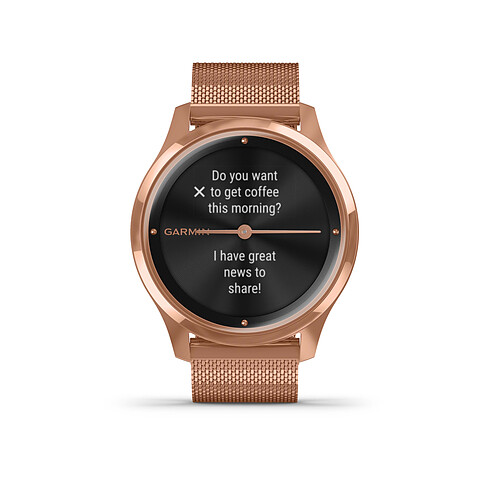 Montre connectée Garmin Vivomove Luxe Rose Gold-Black