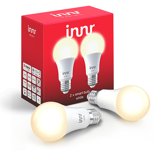 Innr 2x Ampoules connectées E27 - ZigBee 3.0 - Blanc chaud