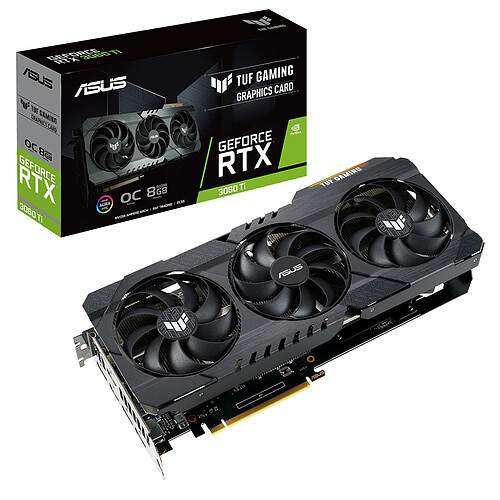 ASUS Carte graphique TUF RTX 3060 Ti O8G V2 GAMING