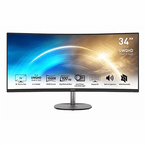 Écran MSI MP341CQ IPS LED 34"