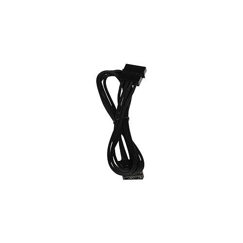 BitFenix Câble rallonge Alchemy 4-Pin Molex - 45 cm - gaines Noir/Noir