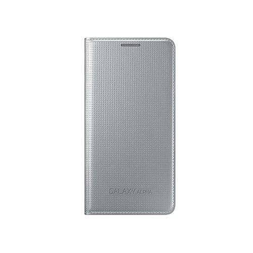 Étui ''Flip Cover'' pour Samsung Galaxy Alpha - Argent