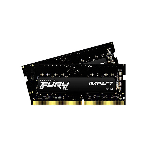 Kingston Fury Impact - 2x16 Go - DDR4 2666 MHz - CL15 Noir