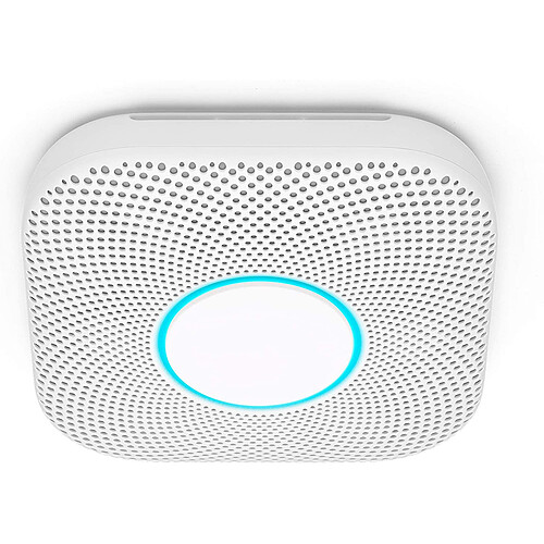 Google Nest Protect (filaire) - Détecteur de fumée et monoxyde de carbone