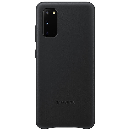 Samsung Coque en cuir pour Galaxy S20 Noir