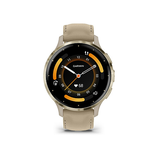 Montre Connectée Mixte Garmin VENU 3S - 010-02785-55 - Bracelet Cuir