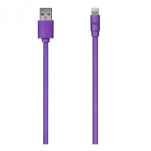 WE Câble USB/lightning plat violet 1m