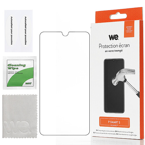 WE Verre Trempé pour HUAWEI P SMART S - Film Protection Ecran Anti-Rayures - Anti-Bulles d'Air - Ultra Résistant - Dureté 9H Glass