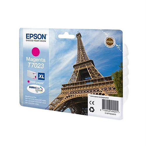 Epson T7023 XL  Tour Eiffel Cartouche dencre Magenta