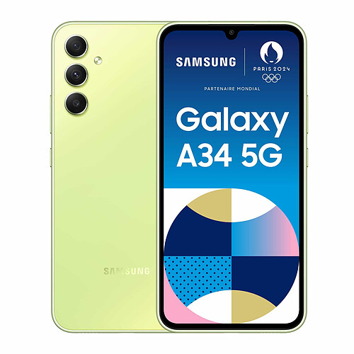 Samsung Galaxy A34 - 5G - 6/128 Go - Lime