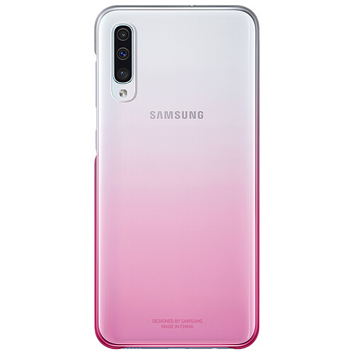 Coque rigide rose et transparente Evolution Samsung pour Galaxy A50 A505