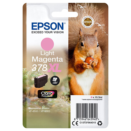 EPSON Ecureuil Magenta Clair 378XL