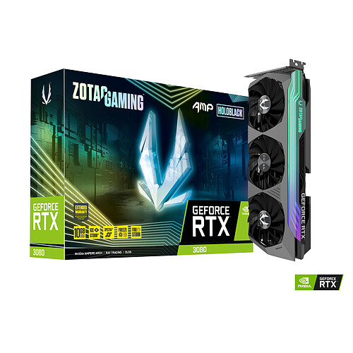 ZOTAC GeForce RTX 3080 AMP HOLO - Triple Fan - 10Go