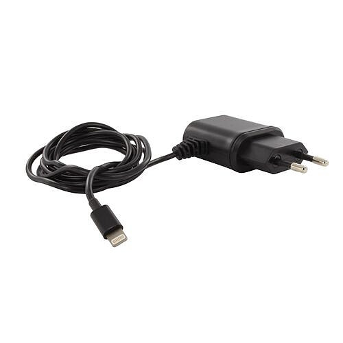 Swiss Charger Chargeur Secteur Noir Lightning MFI 1A