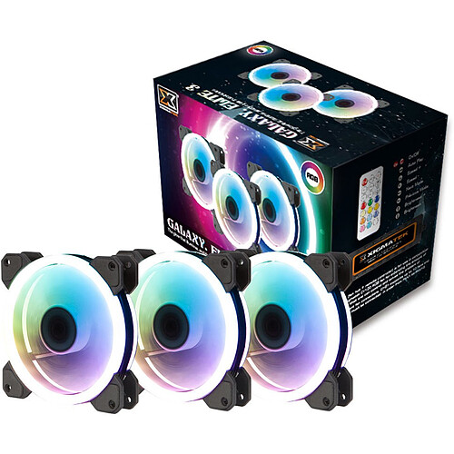 Xigmatek AY120 RGB (pack de 3)