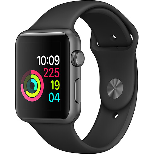 Apple Watch 1 - 42mm - Alu noir / Bracelet Sport noir · Occasion