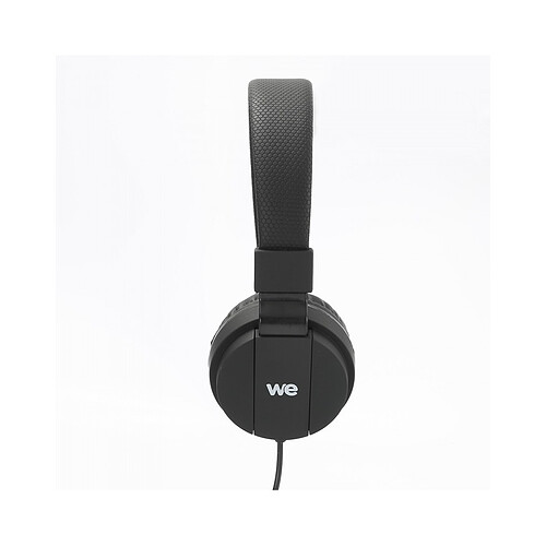 Casque filaire WE avec micro Noir - WECASFIL2N