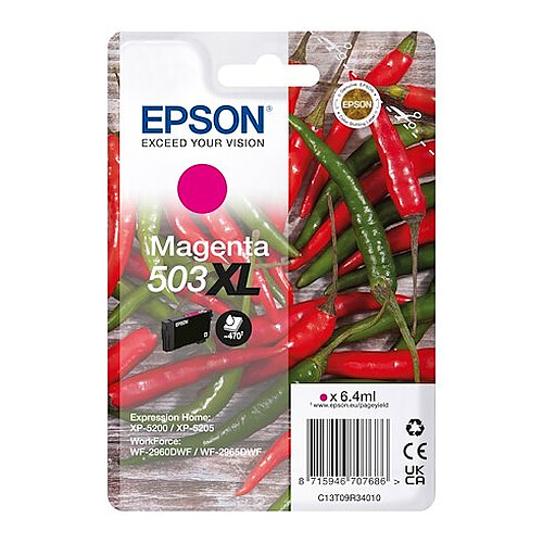 Epson 503XL cartouche haute capacité magenta pour imprimante jet d'encre