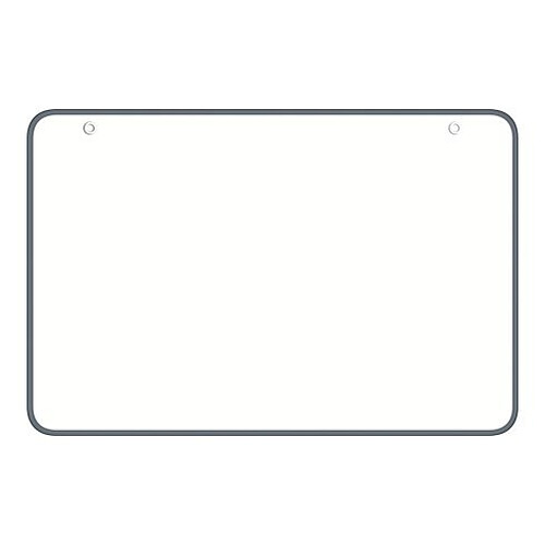 Bic Ardoise blanche double face 60x90 cm cadre gris