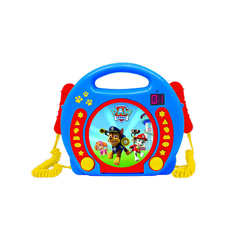 Lexibook PAW PATROL - Boombox, lecteur CD avec 2 micros et prise casque - RCDK100PA