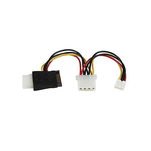 StarTech.com Câble adaptateur d'alimentation LP4 vers SATA avec alimentation pour lecteur de disquette