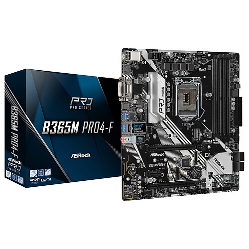 ASRock INTEL B365M PRO4-F - Micro ATX · Reconditionné