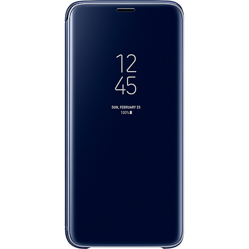 Samsung Clear View Standing Cover Galaxy S9 - Bleu