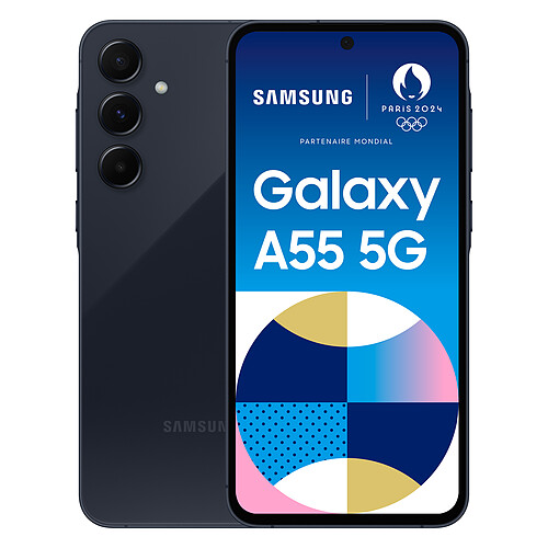 Samsung Galaxy A55 - 5G - 8/128Go - Bleu nuit