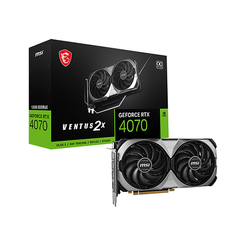 MSI GeForce RTX 4070 VENTUS 2X E 12G OC