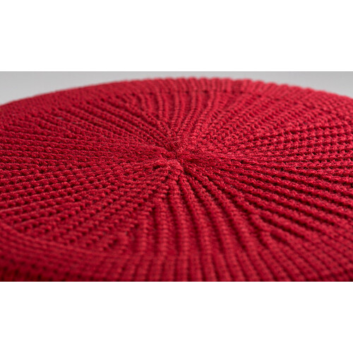 3S. x Home Lot de 4 poufs en pin rouges BUFFALO