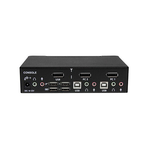 StarTech.com Commutateur KVM 2 Ports DisplayPort, USB et Audio - Switch KVM - 2560x1600