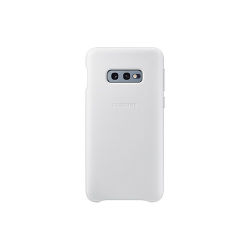 Samsung Coque Cuir Galaxy S10e - Blanc