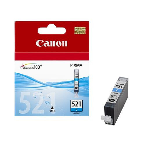 CANON - Cartouche d'encre Cyan CLI-521c - 2934B001