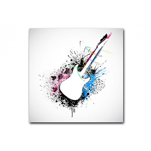 DECLIKTABLEAU Tableau Rock'N'Roll Guitare Concert 50X50 cm